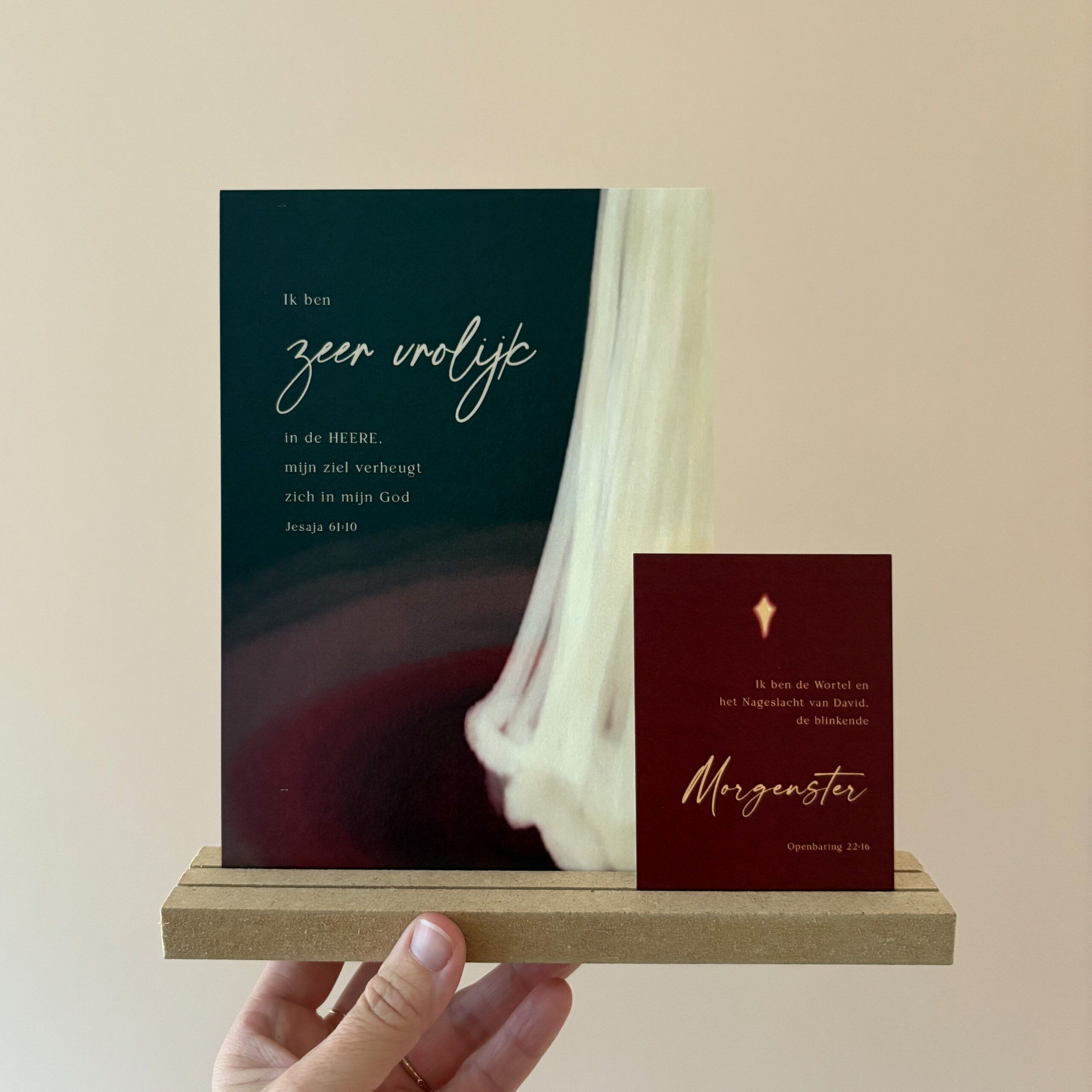 Kaartstandaard inclusief 2 kaarten; Zeer vrolijk in de HEERE - Afbeelding 7