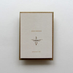 een mooie lijntekening over de tekst Jezus weende